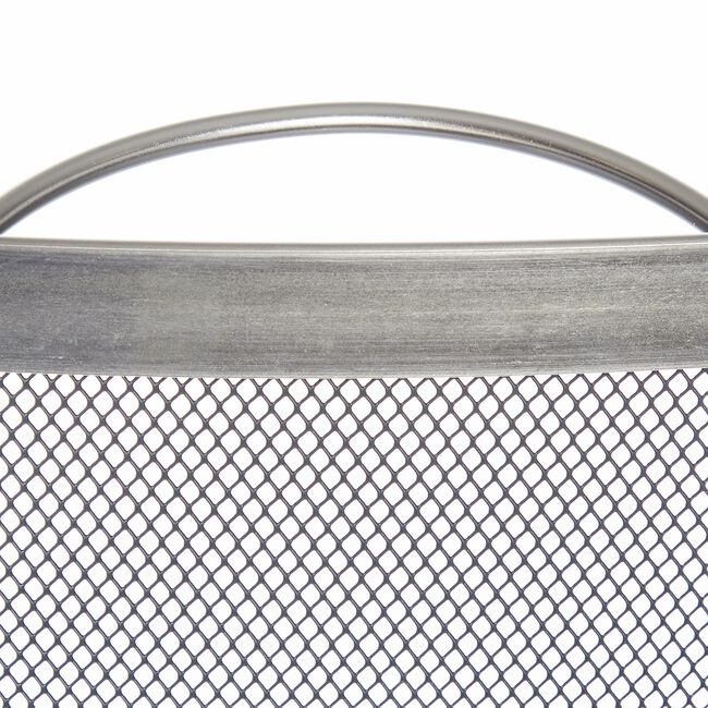 Silverflame 25" Nickel Fire Guard 